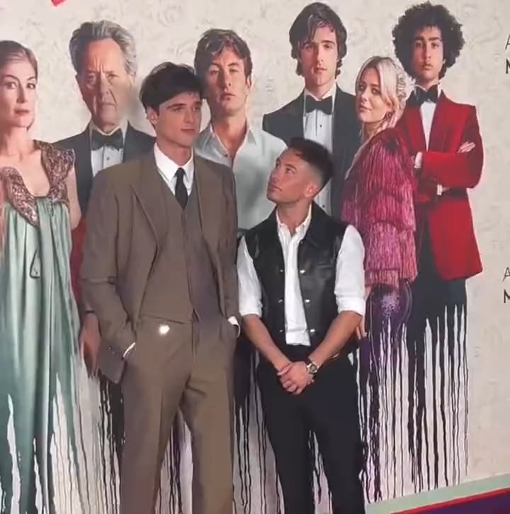 Jacob Elordi and Barry Keoghan on the Saltburn red carpet F*XOXO