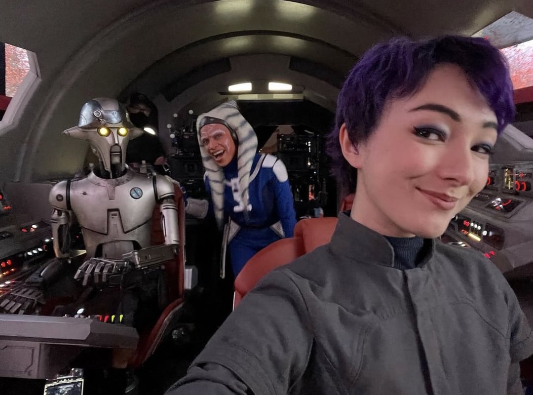 Natasha Liu Bordizzo shares BTS images from ‘AHSOKA’ with the SAG-AFTRA
