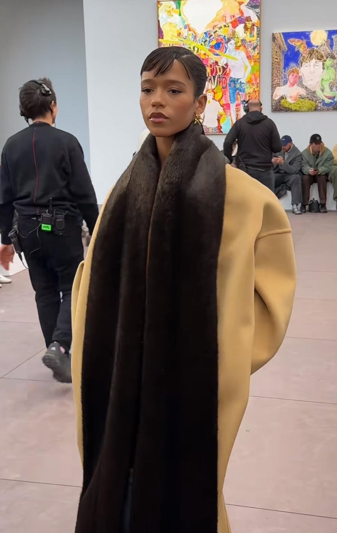 celebs at the loewe fall 2024 fashion show yesterday F*XOXO