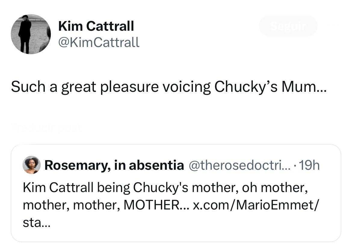 Kim Cattrall looks back on voicing Rugrats’ Chucky’s mom in their